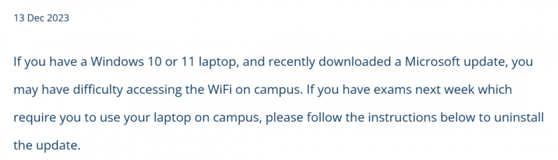 图片[3]-Win 11 更新出 Bug！多所高校中招：没法连 Wi-Fi，建议立刻卸载-清玖博客
